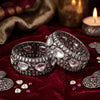925 Silver Zaria Oxidised Traditional Bangle for Women