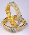 925 Silver Zahira CZ Wedding Bangles for Women