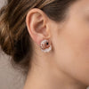 925 Sterling Silver Parrot CZ Drop Earrings