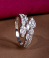 925 Sterling Silver Cascade CZ Party Wear Ring for Women