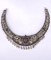 925 Silver Kashish Oxidised Short Necklace for Women