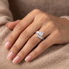 925 Sterling Silver Pixel Glow CZ Party Ring for Women