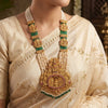 925 Silver Pratibha Mandir Temple Long Necklace for Women