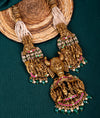 925 Silver Antique Temple & Bridal Statement Necklace