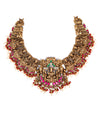 Mahika Viraasat Temple Silver Short Necklace