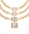 Evara Sparkle CZ Silver Short Necklace