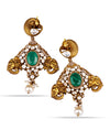 925 Silver Mayura Temple Peacock Women's Earrings