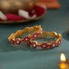 925 Silver Kumudini Kundan Festive Wear Bangle