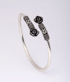 925 Sterling Silver Rose Trail Oxidised Kada