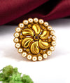 925 Silver Kanaka Pearl Festive Wear Silver Ring