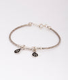 925 Sterling Silver Charvi Charm Oxidised Bracelet