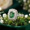 925 Silver Emeralda Women's Party Wear CZ Silver Ring