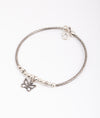 925 Sterling Silver Butterfly Charm Oxidised Bracelet