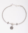 925 Sterling Silver Charm Oxidised Bracelet