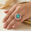 925 Silver Navya Victorian Women's Party Wear Ring