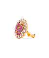 925 Silver Roohi Kundan Festival Silver Ring
