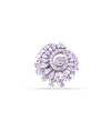 925 Silver Ishya CZ Floral Statement Ring - For Women
