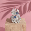 925 Silver Peacock Women's Party Wear CZ Statement Ring