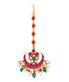925 Silver Chandrika Women's Kundan Bridal Maang Tikka