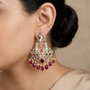 925 Silver Mayuri Peacock Jadau Women's Statement Earrings
