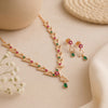 925 Sterling Silver Triangle Italian Pendant Set  
