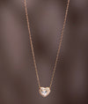 925 Sterling Silver Textured Heart Party Chain