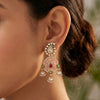 925 Silver Noorita Jadau Earrings for Women