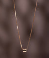 925 Sterling Silver Italian Sleek Barrel Pendant Chain