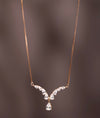 925 Silver Crystal Italian Pendant Chain for Women