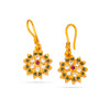 925 Silver Pushpa Temple Earrings for Women