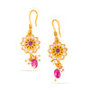 925 Silver Rosa Temple Earrings for Women