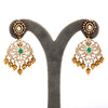 925 Silver Zehra Jadau Chandelier Statement Earrings