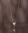 925 Sterling Silver Italian Blossom Tassel Pendant Chain