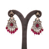 925 Silver Rajasi Jadau Antique Statement Earrings