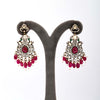 925 Silver Rajasi Jadau Antique Statement Earrings
