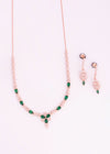 925 Silver Italian Minimal Necklace Set for Women
