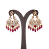 925 Silver Mayuri Peacock Jadau Women's Statement Earrings