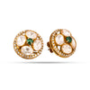 925 Silver Classic Kundan Floral Jadau Earrings for Women