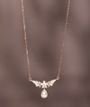 925 Sterling Silver Dewdrop Bloom Italian Pendant Chain