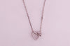 925 Silver Bow Charm Pendant Chain for Women