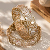 925 Silver Victorian Peacock Bridal Bangles for Women