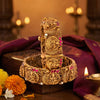 925 Silver Temple Goddess Bridal Bangles for Women