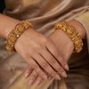 925 Silver Temple Goddess Bridal Bangles for Women