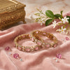 925 Silver Jadau Pink Stone Traditional Bangles for Women