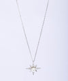 925 Sterling Silver Stella Pearl CZ Pendant Chain
