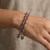 925 Silver Oxidized Traditional Red Stone Festive Bangles
