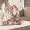 925 Silver Victorian Blue Stone Women’s Wedding Bangles  