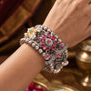 925 Silver Pearl Fusion Festive Wear Bangle for Women