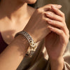 925 Silver Fusion Traditional Pearl Bangle for Women