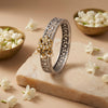925 Silver Fusion Traditional Pearl Bangle for Women
